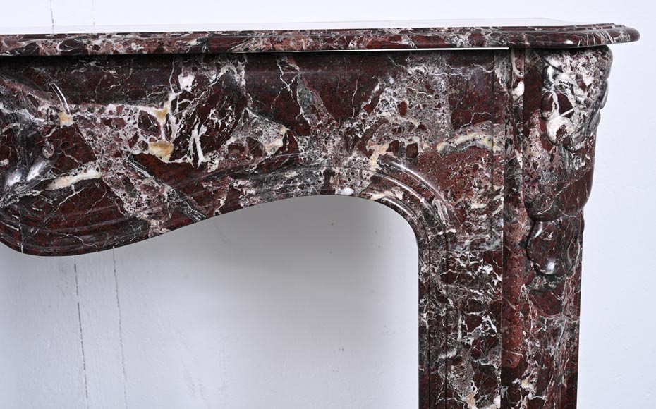 Louis XV style mantel in Levanto marble-6