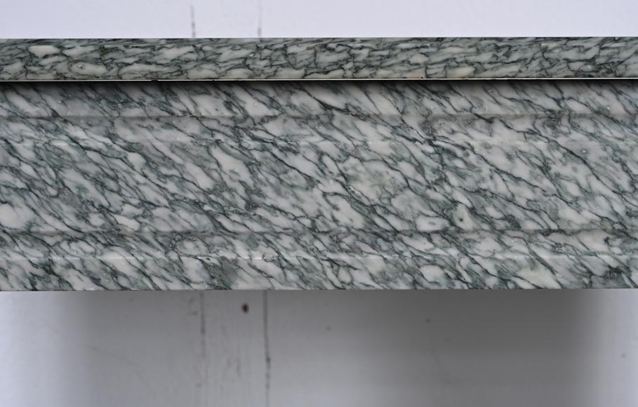 Louis XVI style mantel in Vert d'Estours marble-1