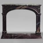 Regence style mantel in Campan marble
