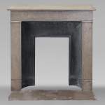 Louis XVI style mantel in Lunel marble