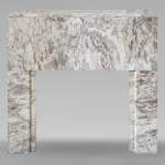 Art Deco mantel in coloured marble