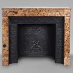 Small Louis XVI style mantel carved in Aleppo Breche