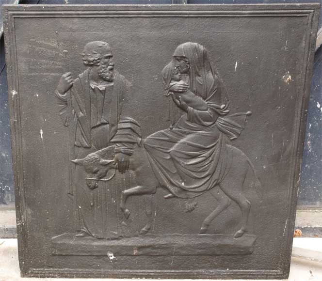 Cast Iron Fireback The Flight In Egypt Firebacks